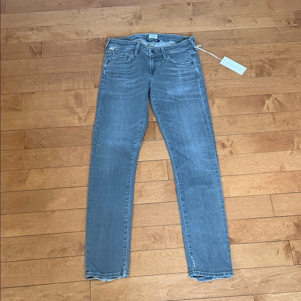 Citizens Of Humanity Premium Vintage Grey Racer Low Rise Skinny Jeans Size 27NWT
